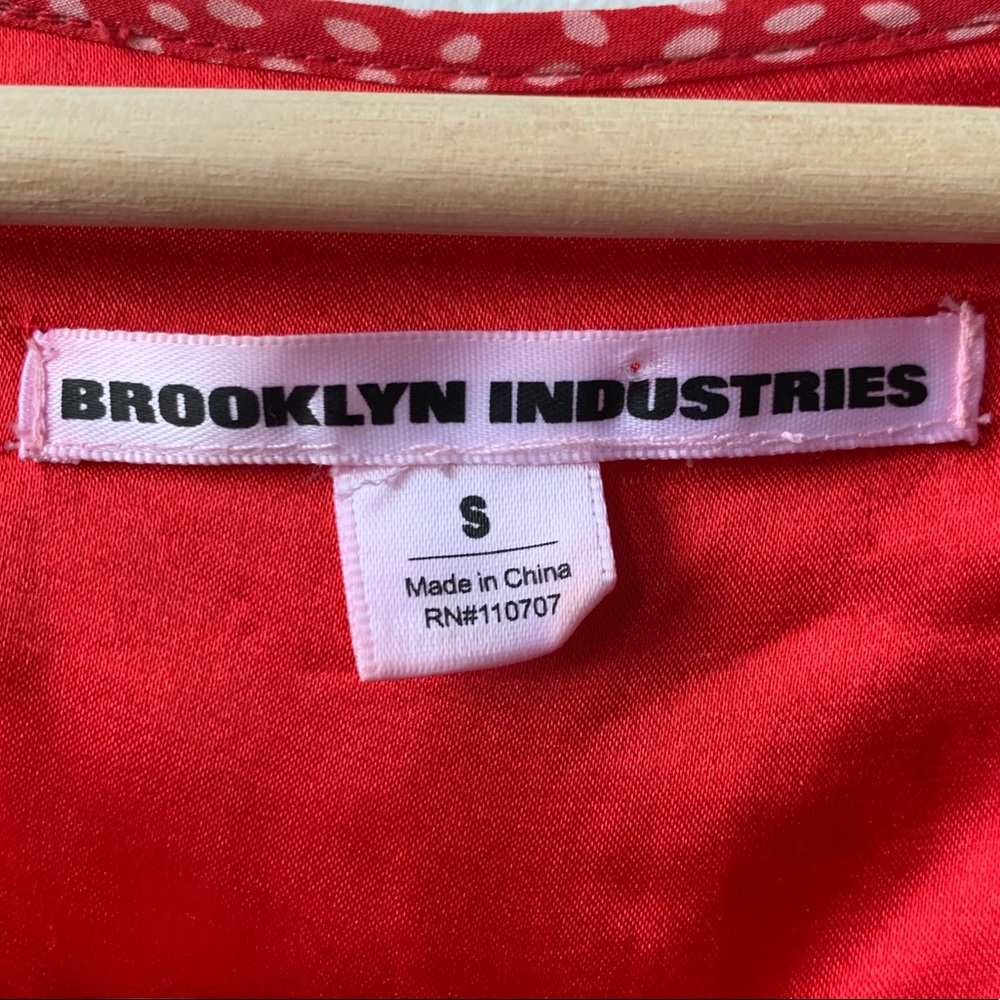 Brooklyn Industries Dotted Button Front Dress S - image 4